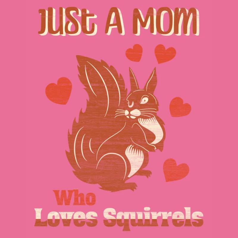 Nur eine Mutter, die Eichhörnchen liebt