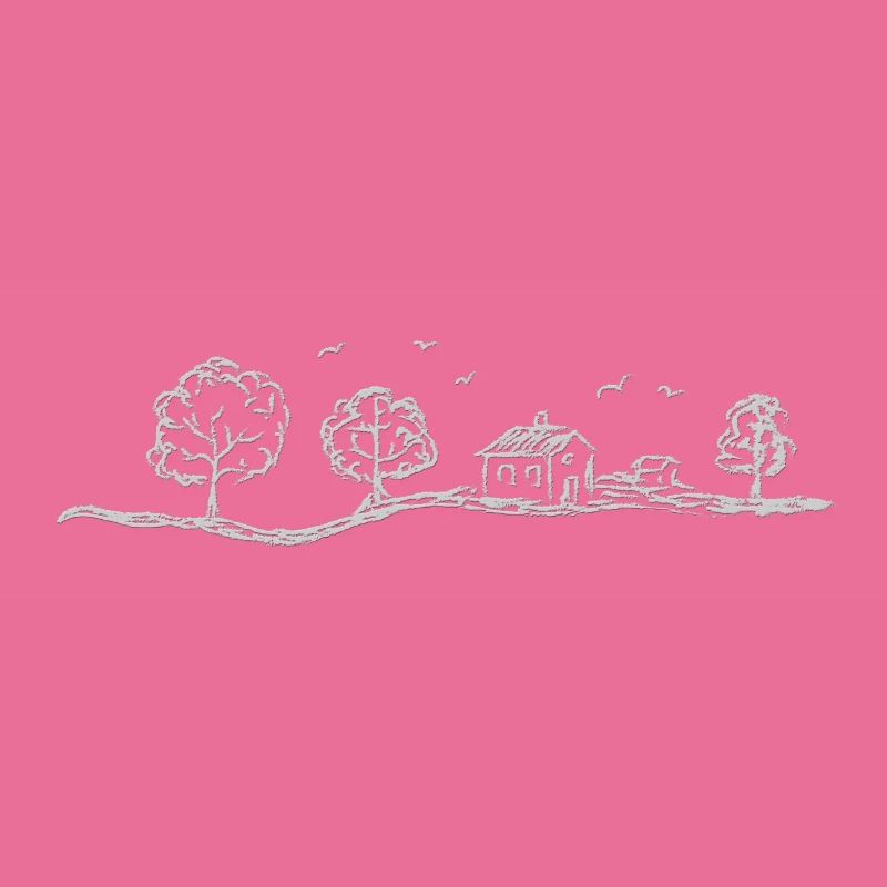 Landschaft hellgrau