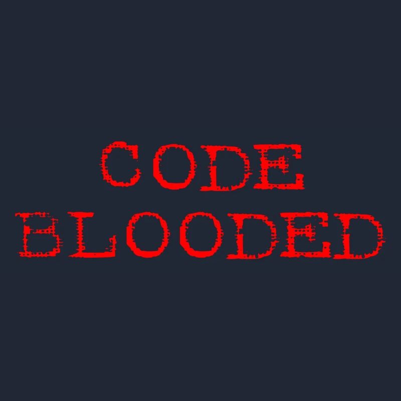 Code Blooded Cooler Programmierer-Codierer Code-Blooded
