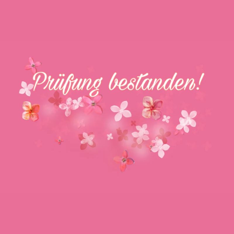 Prüfung bestanden!