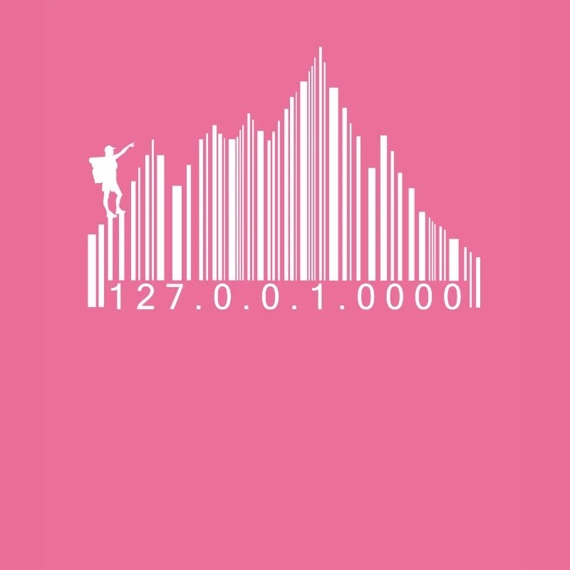 Barcode mountains code hiking hiker barcode