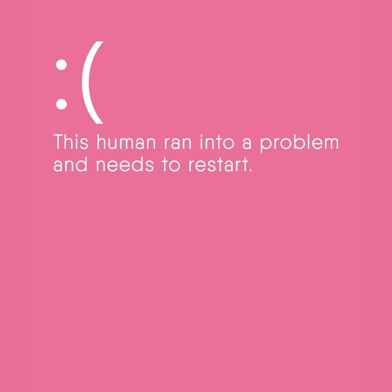 Computer Nerd Blue Screen