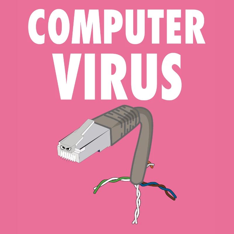 computer virus pc trojan mailware spyware graphic