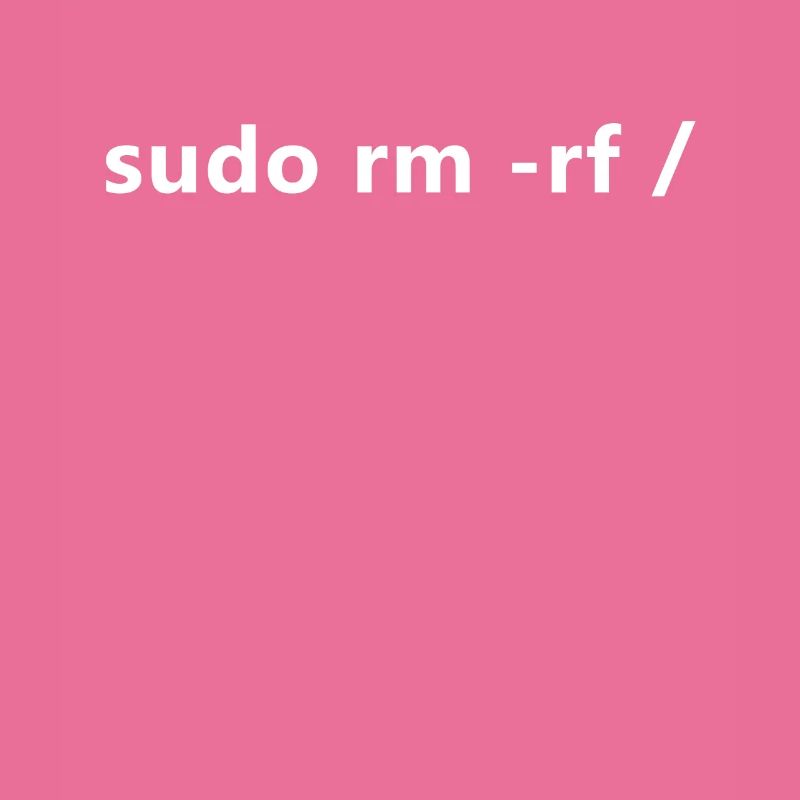 Linux Admin Programmierer sudo rm rf / Linux