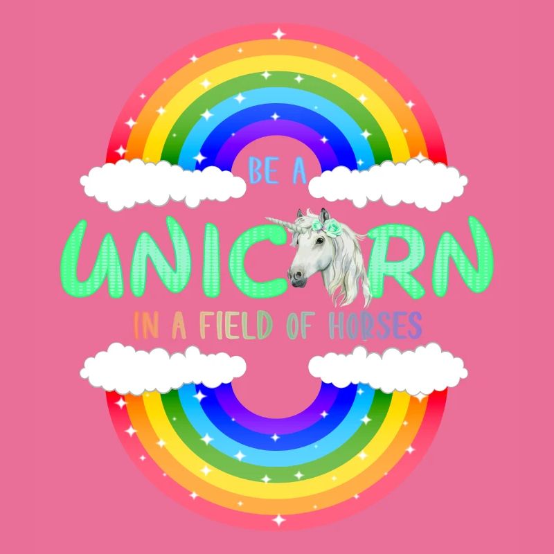 Sei ein Regenbogen Einhorn | einhornshirt