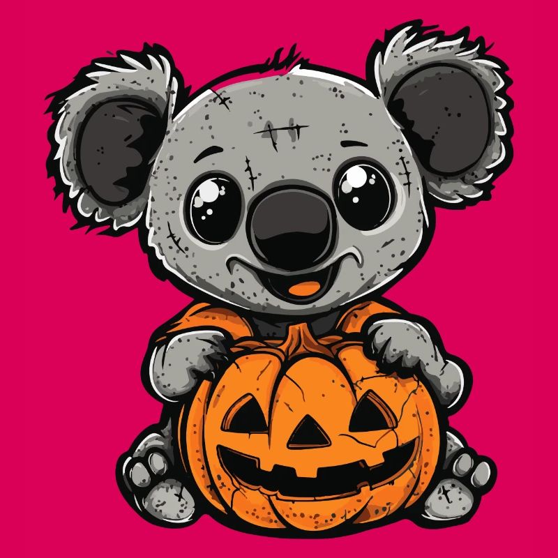 Koala Halloween Comic Funny