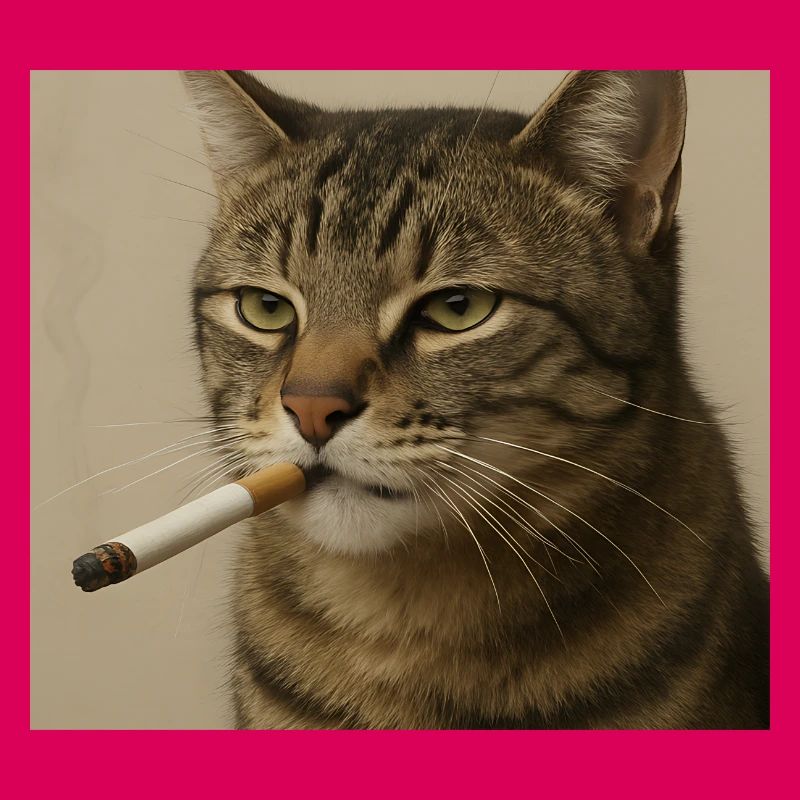 Fumer Chat Génération Z Mème Chat Fumer
