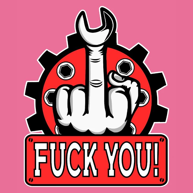 Provocative middle finger statement