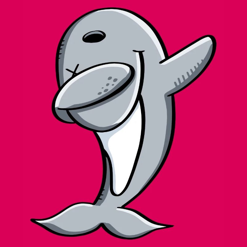 Delfin makes Dab Dance - Dabbing - Dolphin - Comic