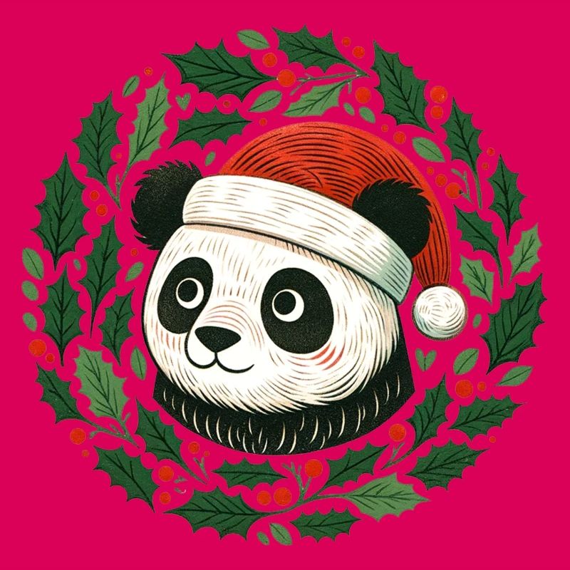 Panda de Noël