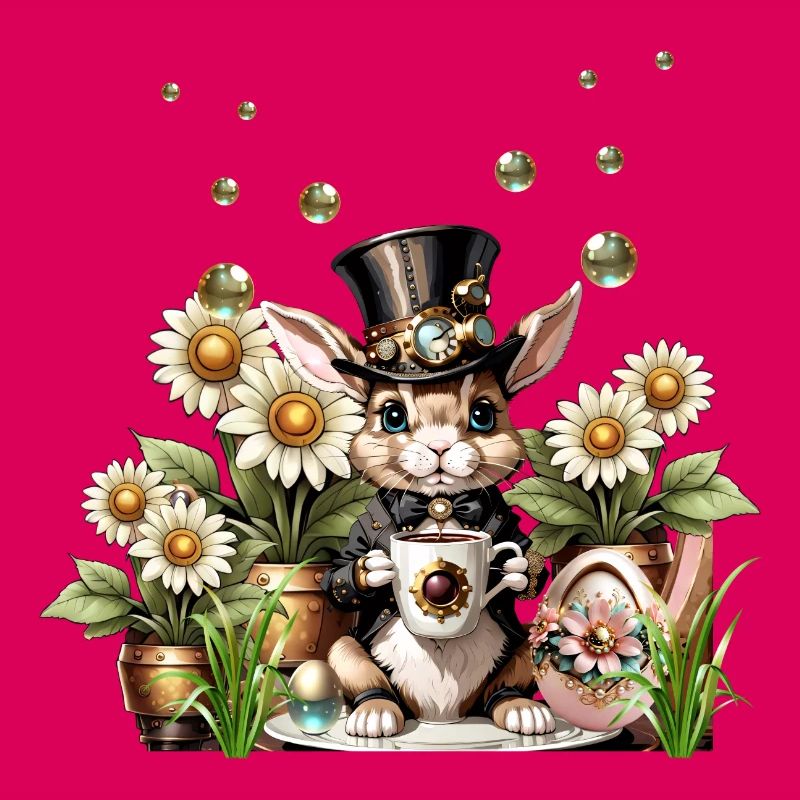 This cute Steampunk Easter Bunny is here