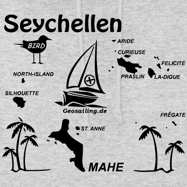 Seychellen Insel Crewshirt Mahe etc.