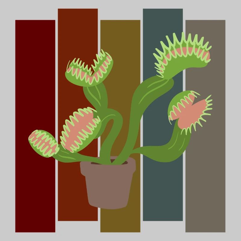 Venus flytrap retro