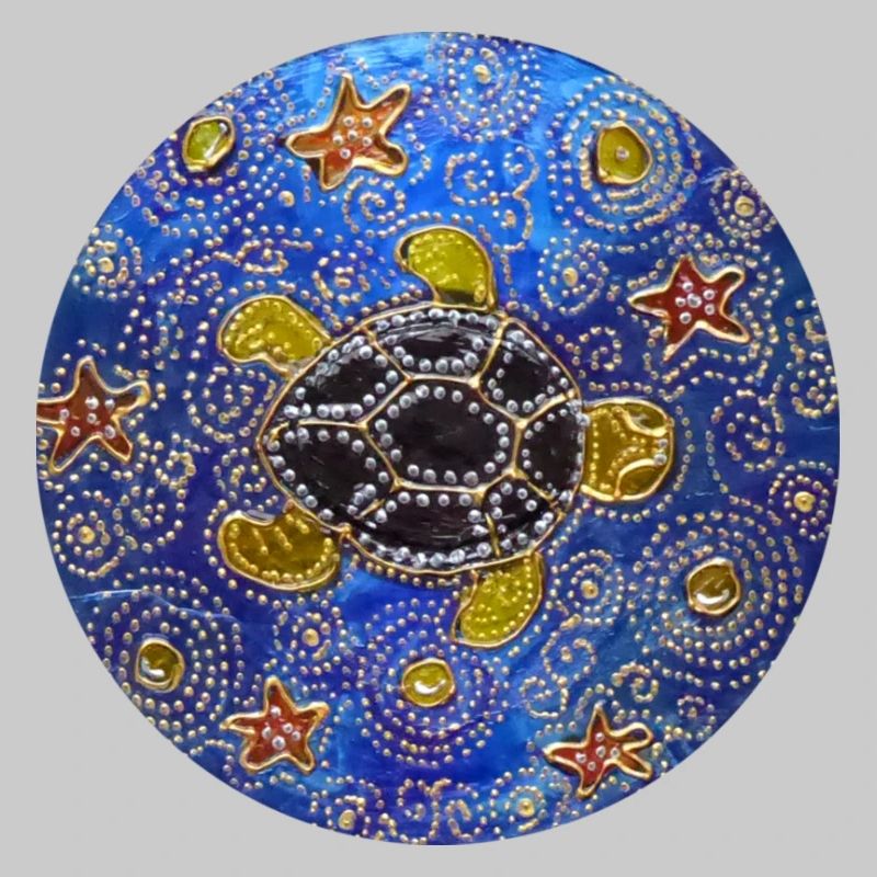 Modified blue cd turtle 1