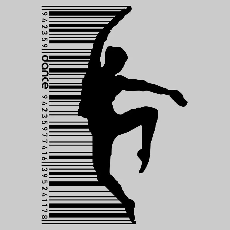Tänzerin im QR Code Style