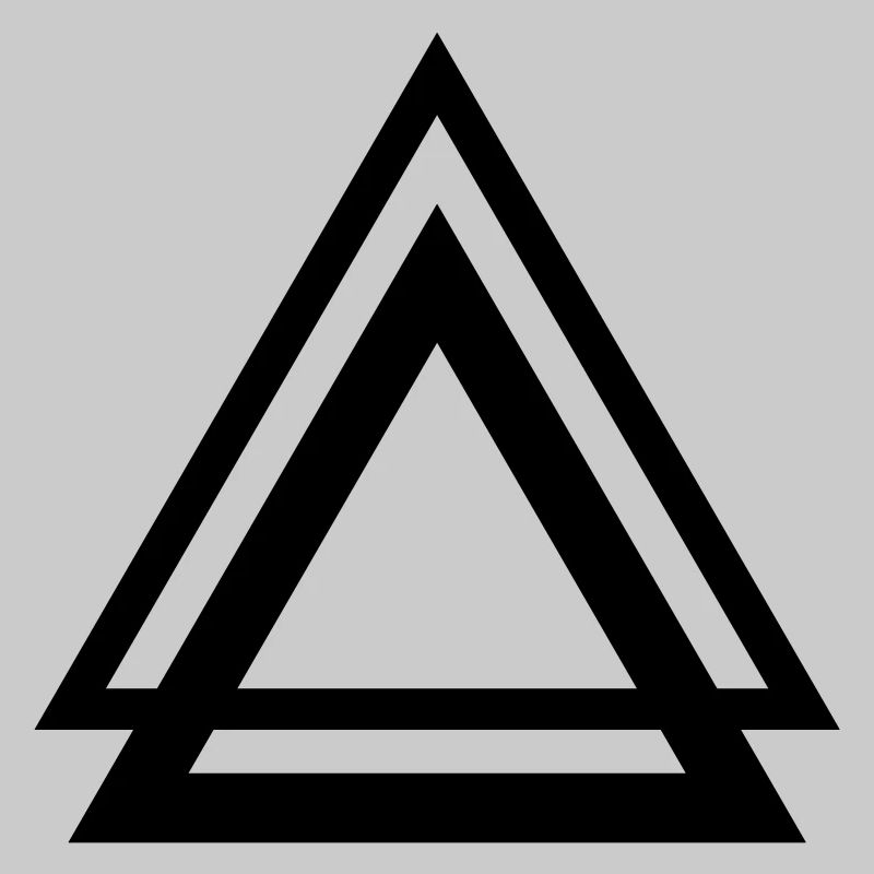 Triangle double triangle symbol