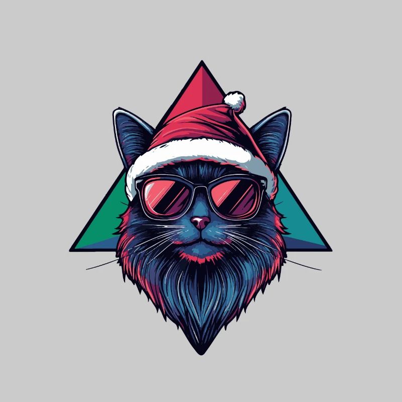 Chat Noël Cool