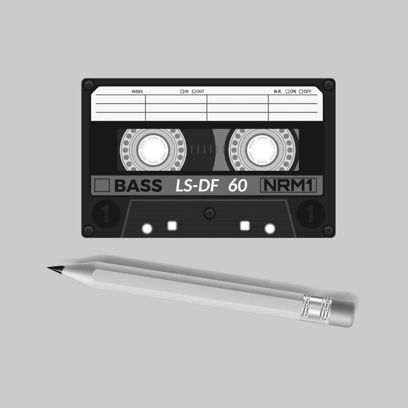 Cassette et crayon