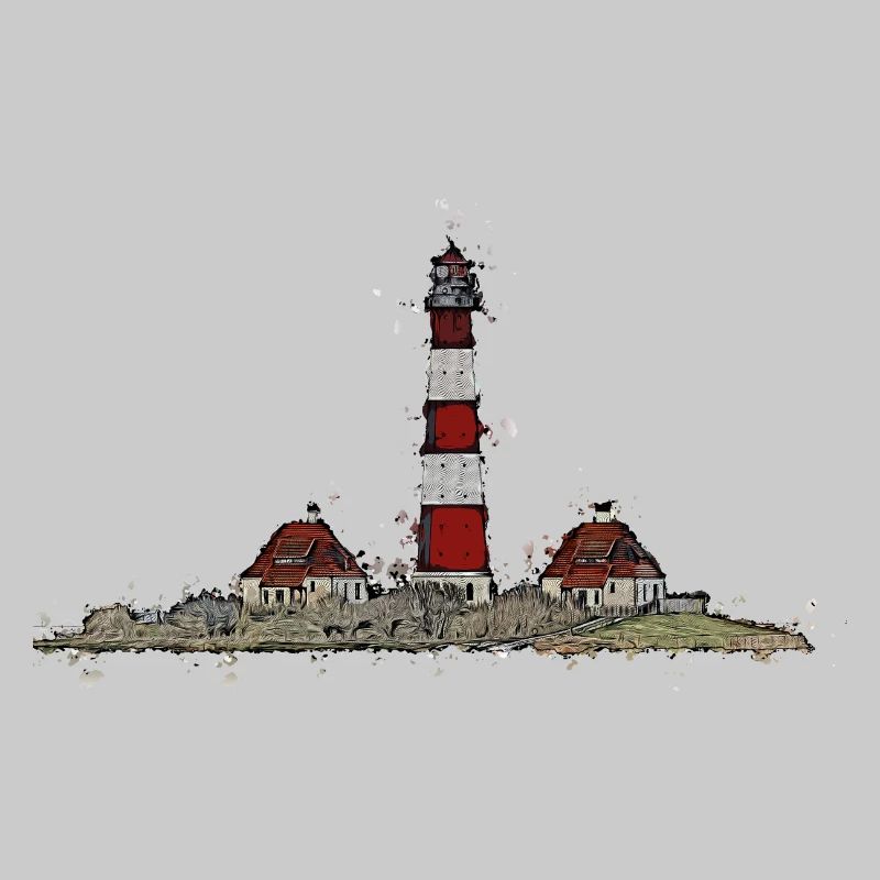 The Westerhever lighthouse with a difference