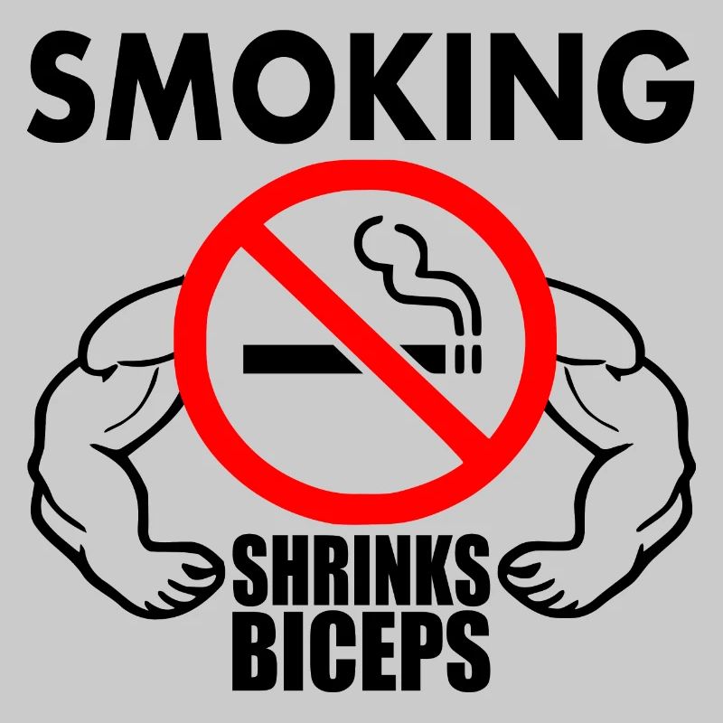 Smoking shrinks the biceps