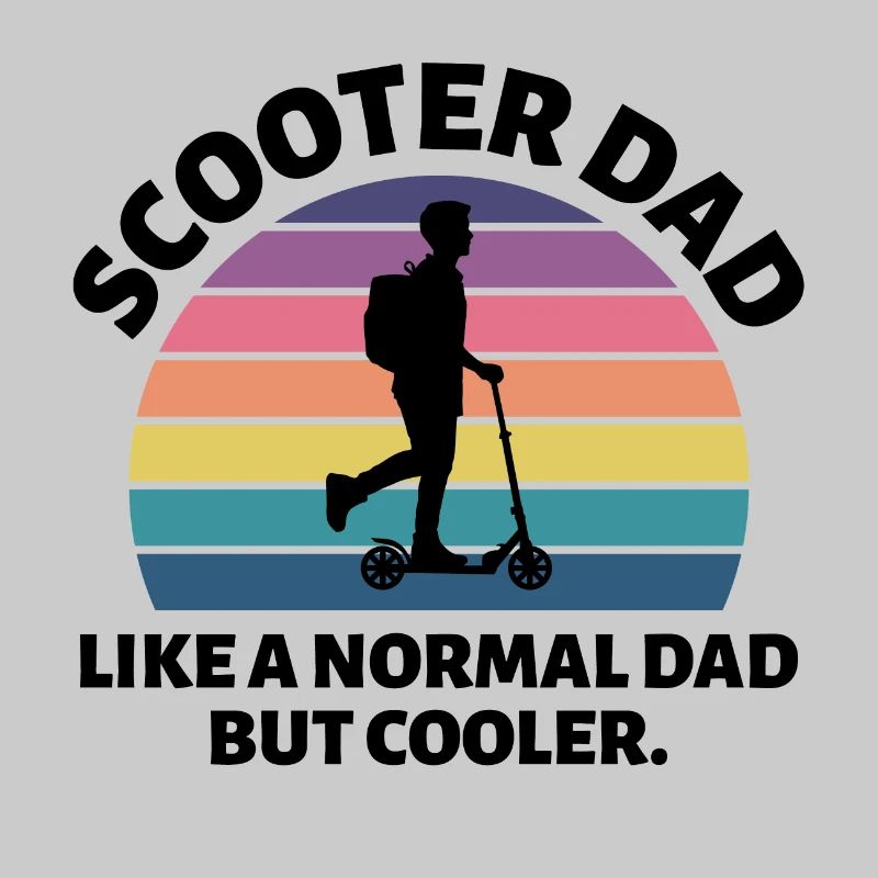 Electric Scooter Dad Driver E-Scooter Fathers day