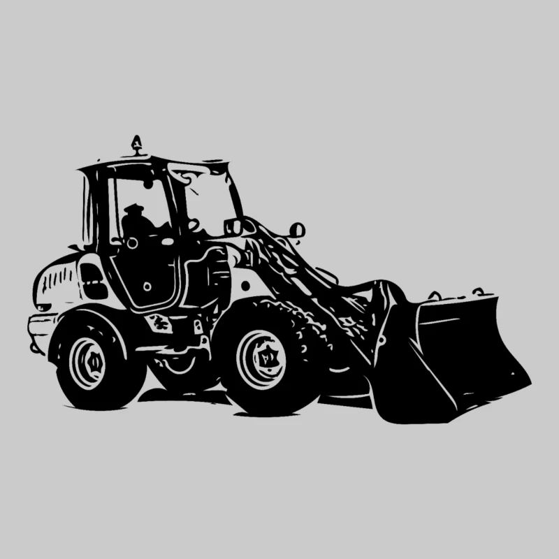 Wheel loader excavator loader construction site