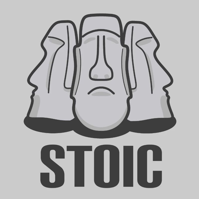 Stoic Stoicism Moai Easter Island Statues