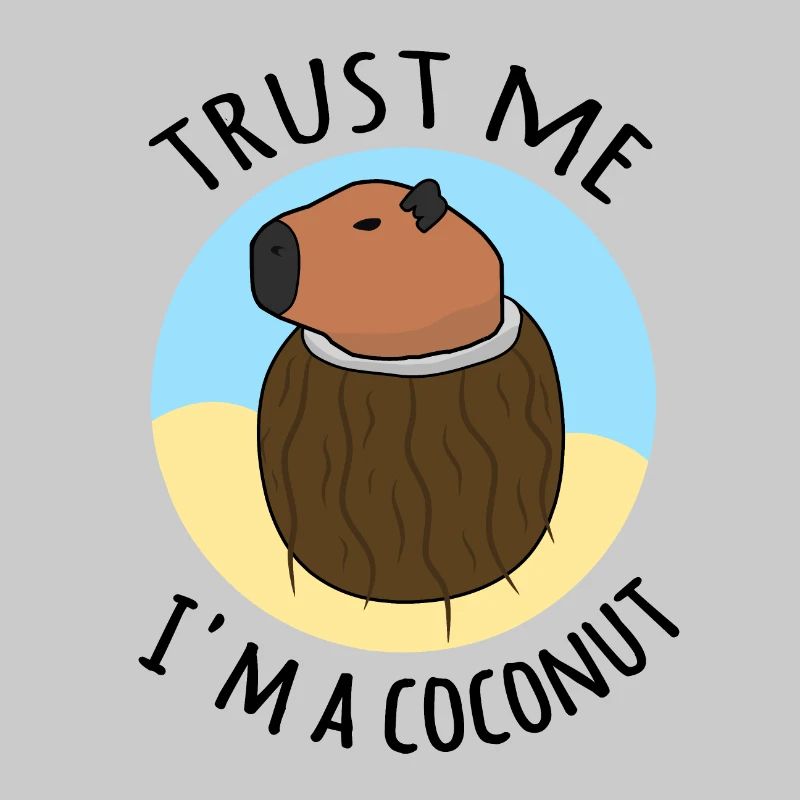 Trust me I'm a coconut capybara meme
