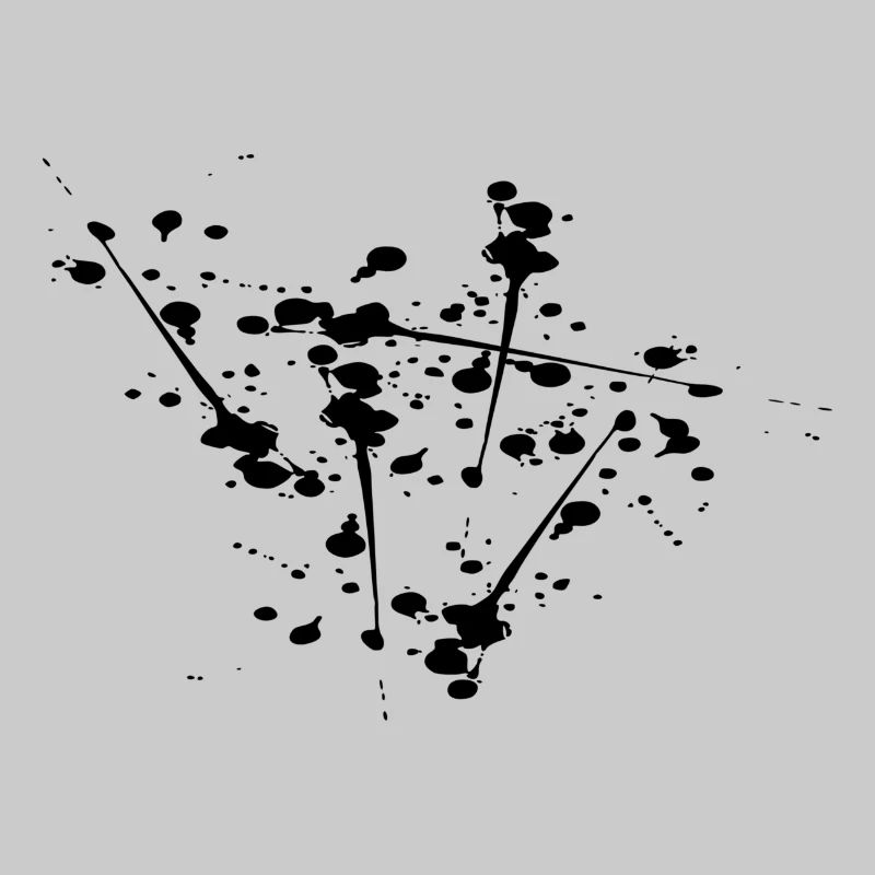 Schwarze Farbspritzer