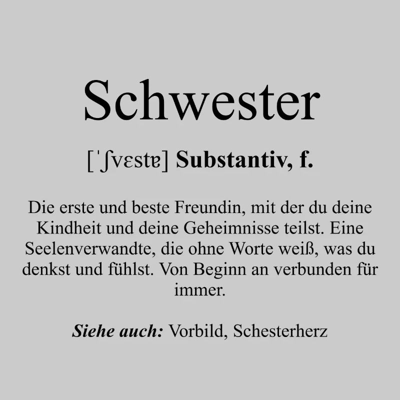 Schwester Definition Dictionary