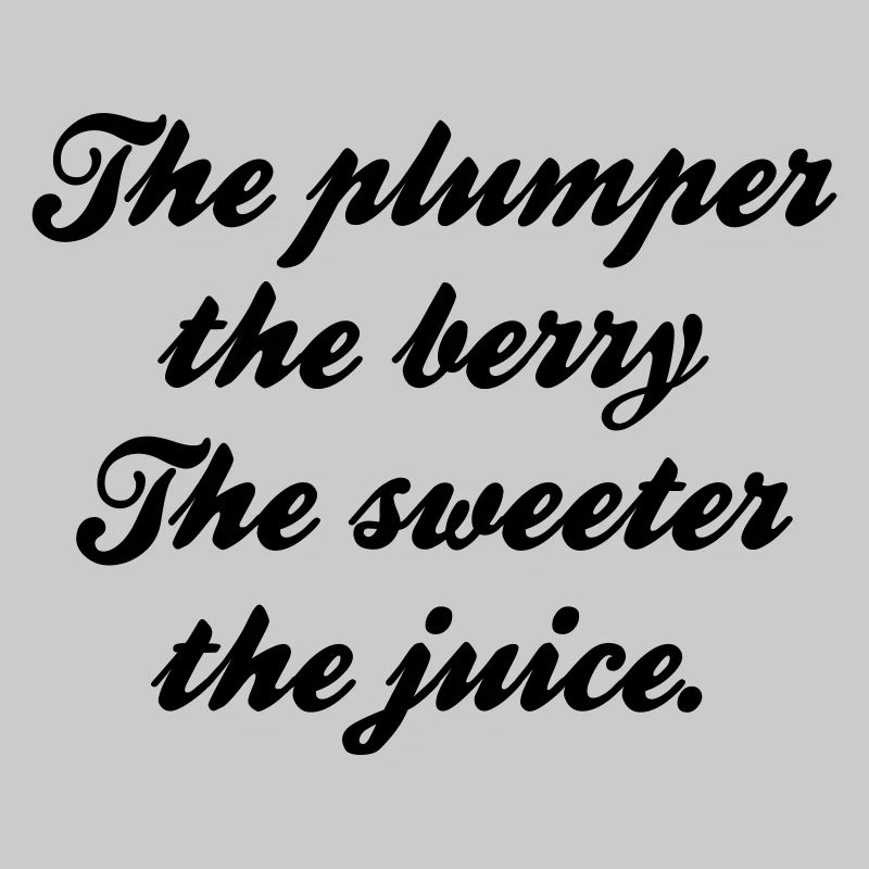 Plus la baie est repulpée, plus le jus est sucré