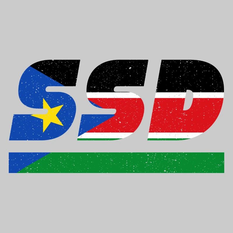 Drapeau du Soudan du Sud Drapeau SSD