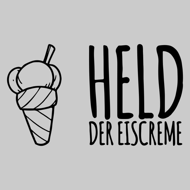 Held der Eiscreme - Eis Esser Geschenk
