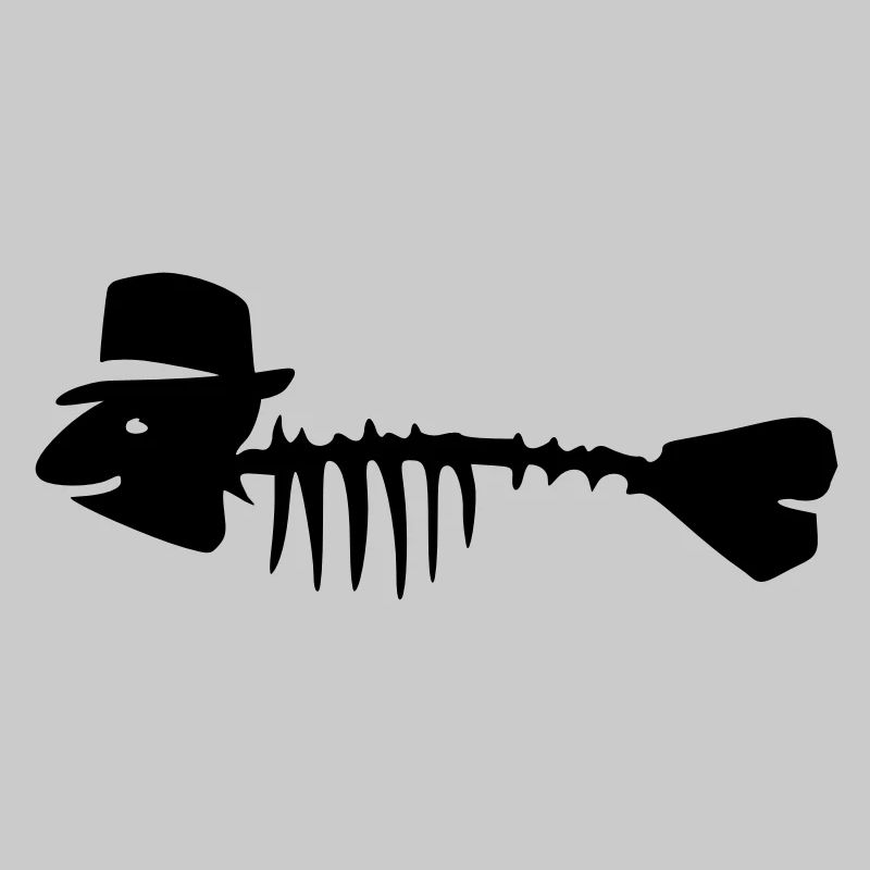 fischgraete mit hut