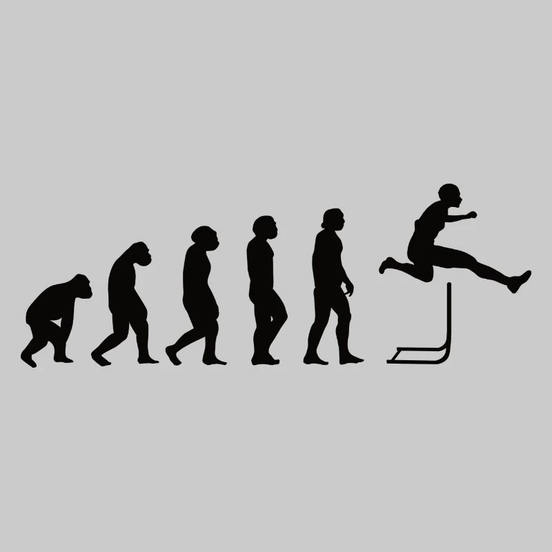 Hürdenlauf Leichtathletik Evolution Hürdenläufer