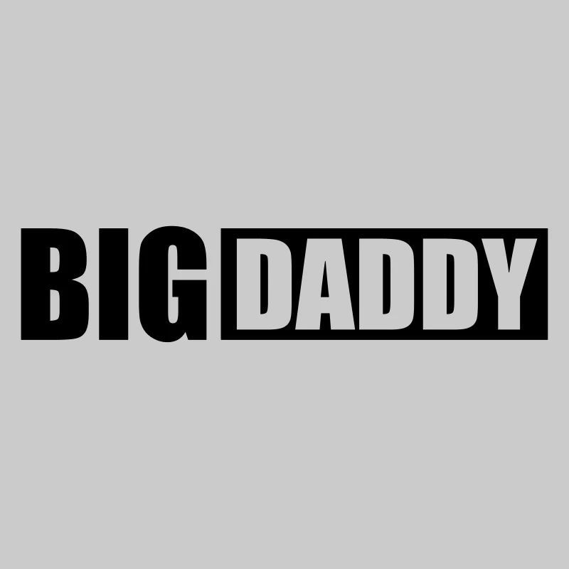 Logo Vatertag Big Daddy Vater Held Papa