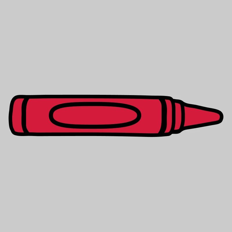 Red wax crayon cool design