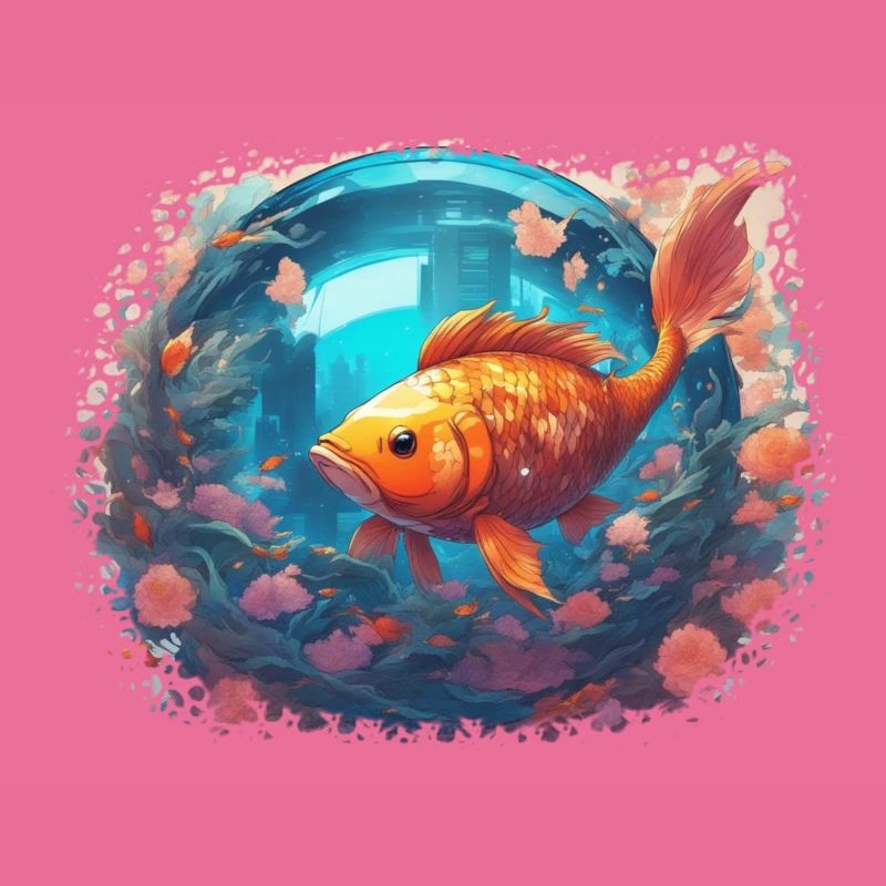 Reflets de poisson-lune