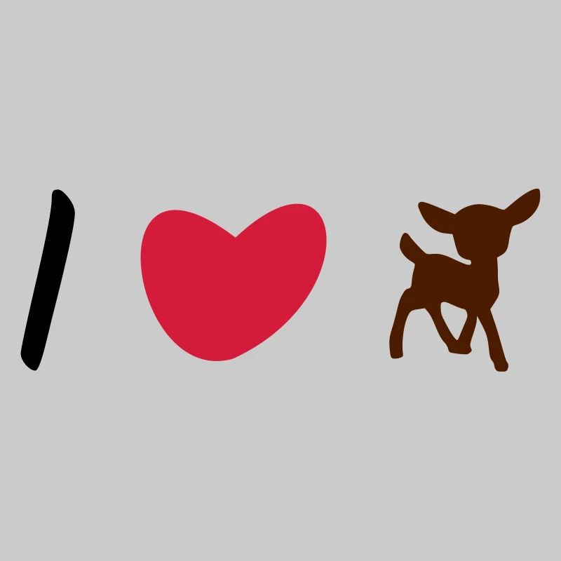 ★ Couleurs de conception modifiables ★ J'aime les faons