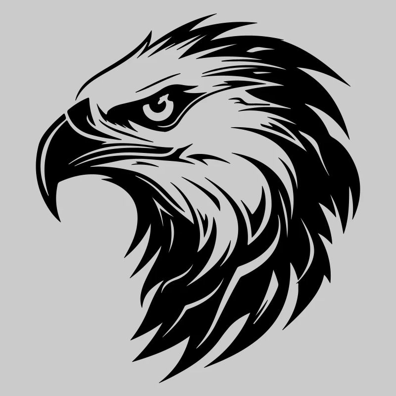 Adler Kopf Greifvogel Silhouette