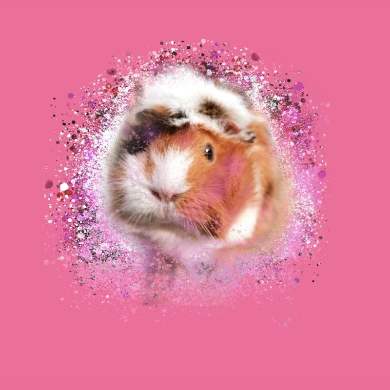 cochons d’Inde, graffitis, cochons d’Inde rosette