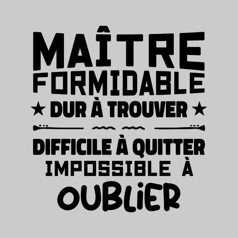 Maître formidable idée cadeau maître d'école