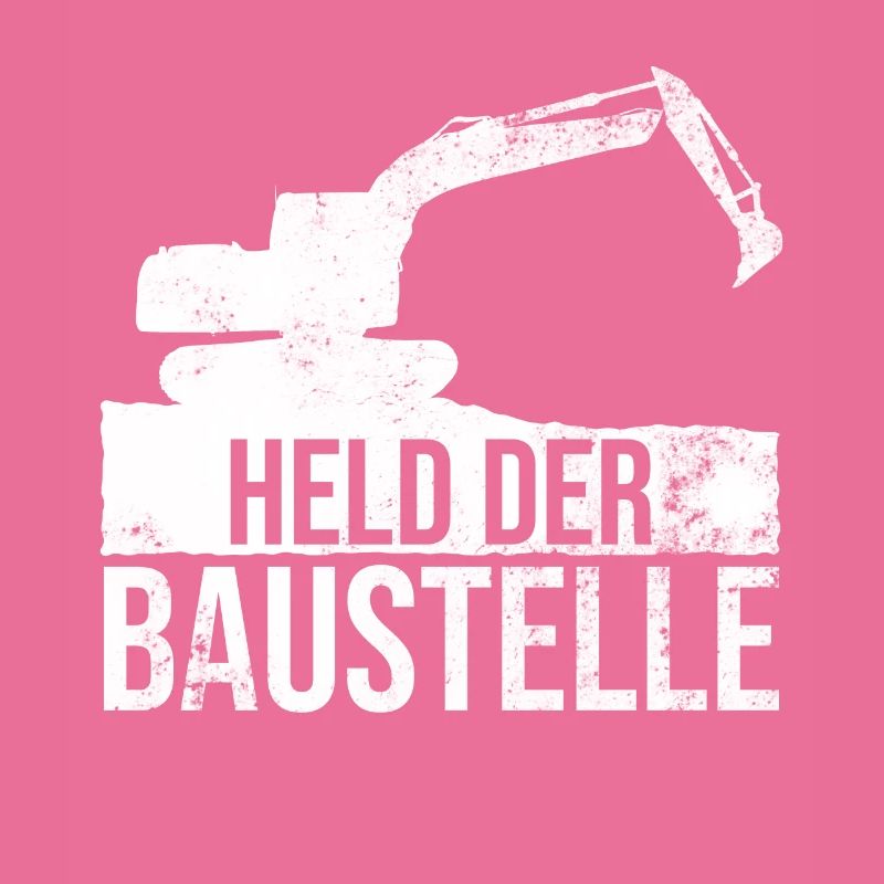 Held der Baustelle Baggerfahrer Bauarbeiter