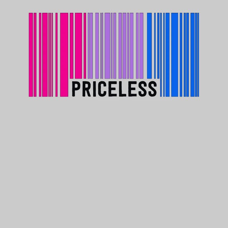 Inestimable Bisexual Pride Code à barres Subtil Bi Flag