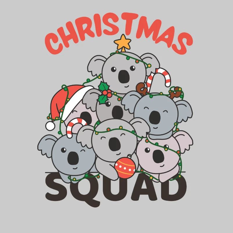 Koala Christmas Tree Christmas Squad Koalas
