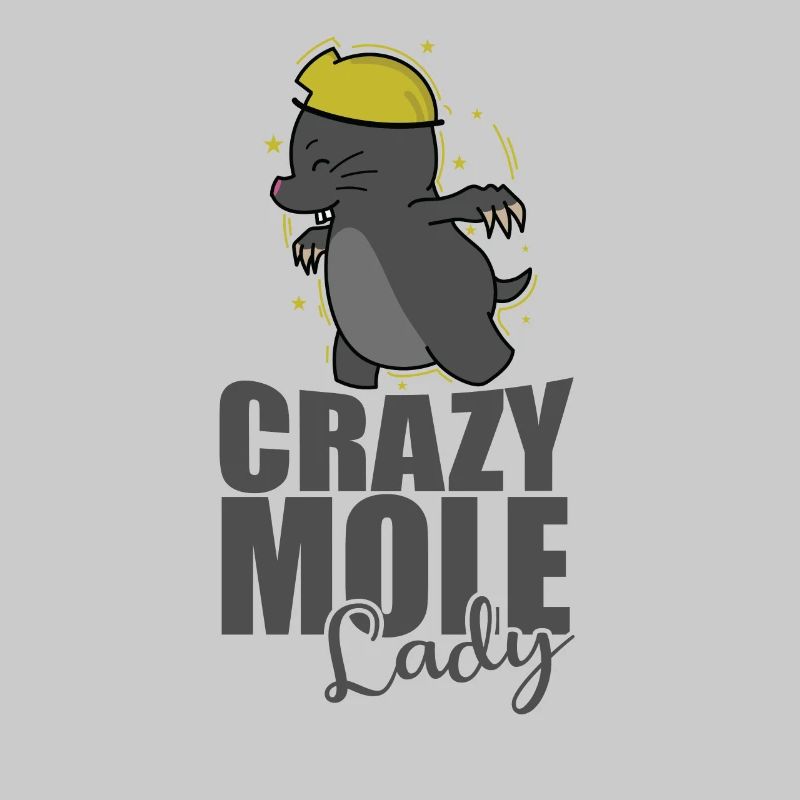 Crazy Mole Lady Tier Erdhügel