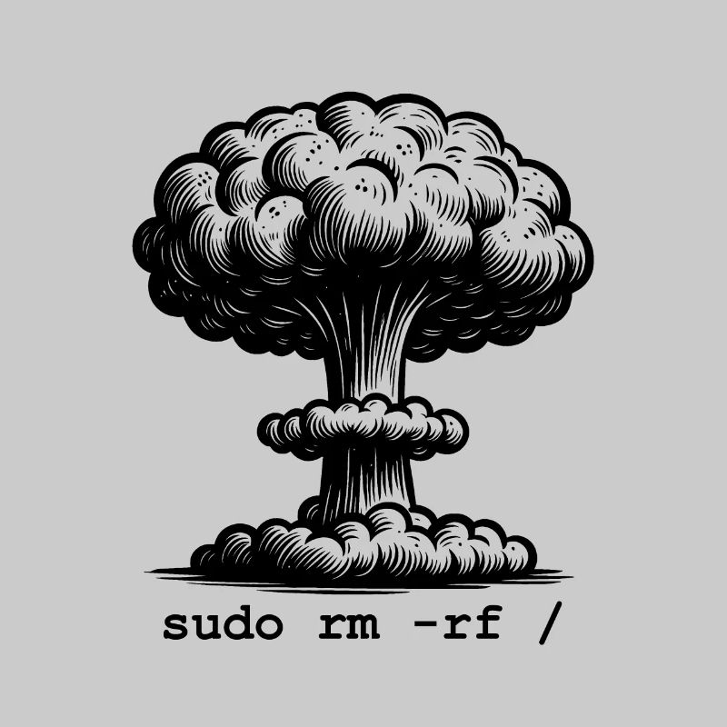 Linux Funny Linux Command Sudo RM RF for Men