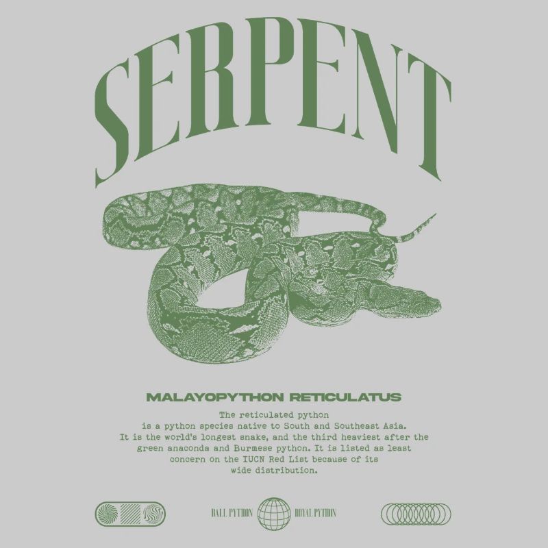 Reticulated Python Reptile Keeper Streetwear