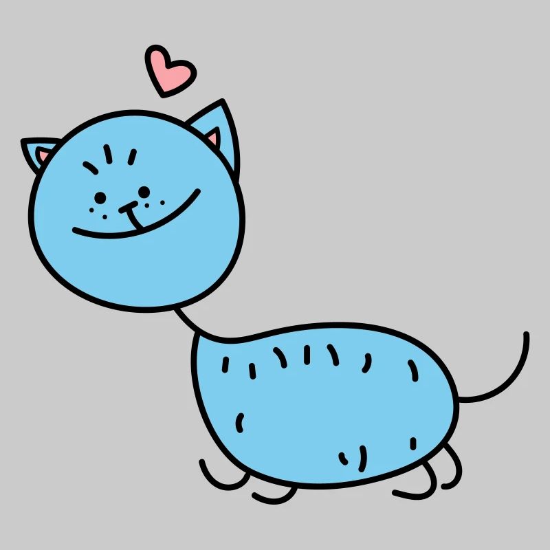 Strichmännchen Katze (b)