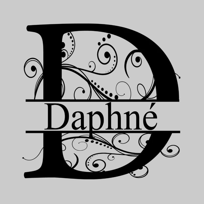 Monogram with the name Daphne